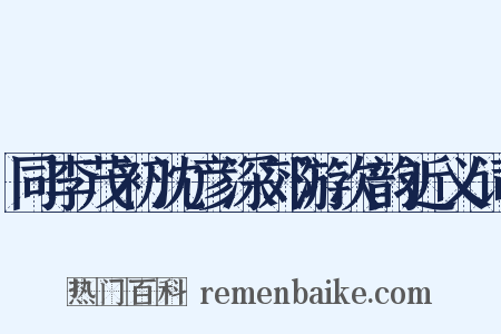 同李茂初沈彦深郊游次韵近义词是什么意思的图片